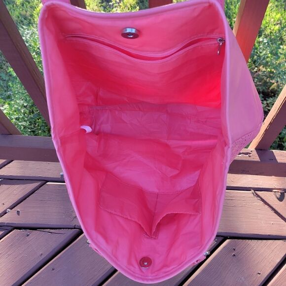 Ladies Tote Coral Bag Purse - Picture 4 of 10